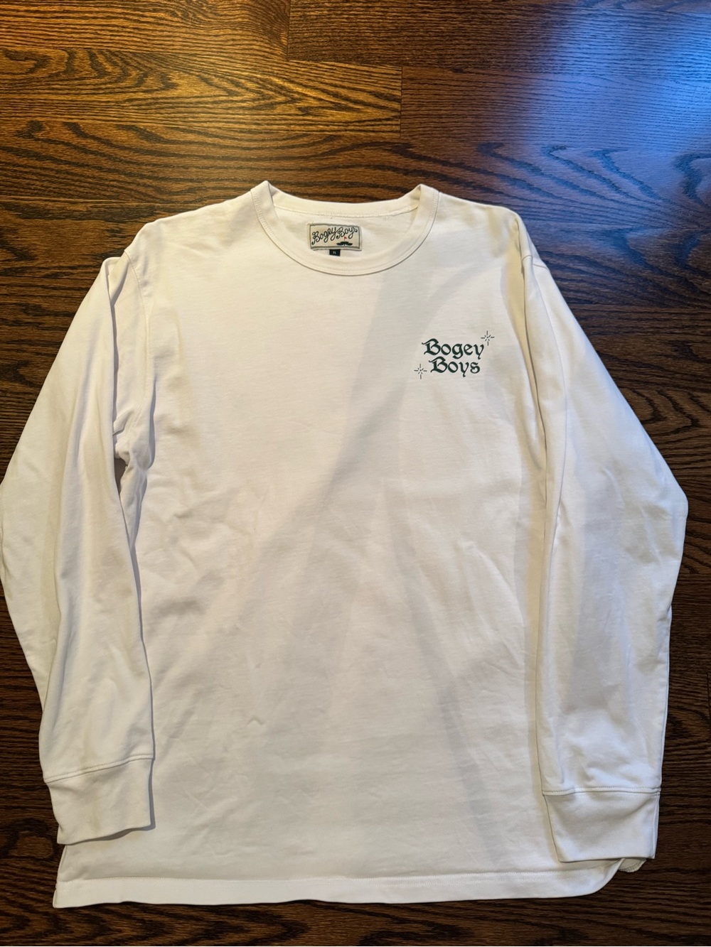 Bogey Boys White Long Sleeve Crew Tee